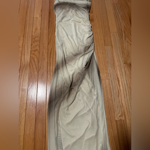 NWT Zara Yellow and Grey Maxi Dress Size Small - Picture 7 of 11